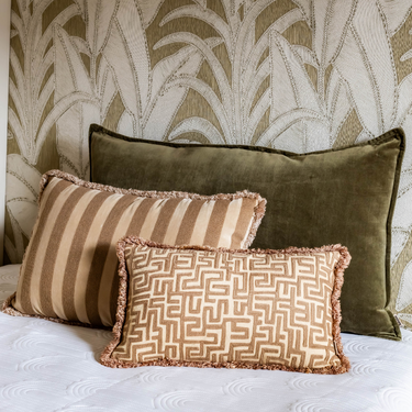 Kotabo decorative cushion set Ine – Set of 3 cushions – 'Olive & Beige'