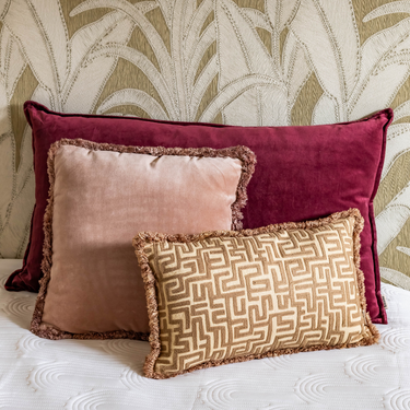 Kotabo Yara decorative cushion set – Set of 3 cushions – 'Mauve, Pink & Beige'