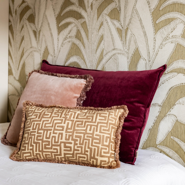 Kotabo Yara decorative cushion set – Set of 3 cushions – 'Mauve, Pink & Beige'