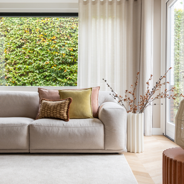 Kotabo sierkussenset Danaé – Set van 3 kussens – Pretty in Pink, Pistache & Beige