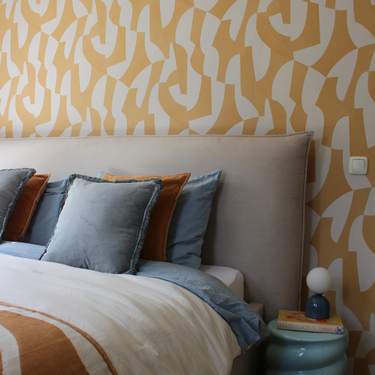 Kotabo Dekokissen, uni blau mit Fransen – 45 x 45 cm – 'Burly Blue'