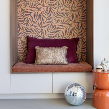 Kotabo decorative cushion set Romee – Set of 2 cushions – Mauve &amp; Beige