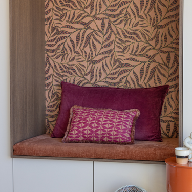 Set di cuscini decorativi Kotabo Liv – Set da 2 cuscini – Magical Mauve & Blushed Berry