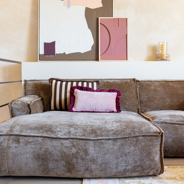 Kotabo sierkussenset Mirza – Set van 2 kussens – Chocolate Chic, Pretty in Pink & Magical Mauve