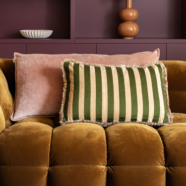 Kotabo sierkussenset Fabienne – Set van 2 kussens – Pretty in Pink & Olive Oasis