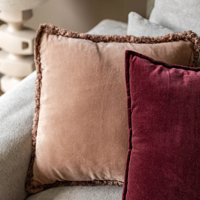 Kotabo sierkussenset Nine – Set van 2 kussens – 'Pink &Mauve'