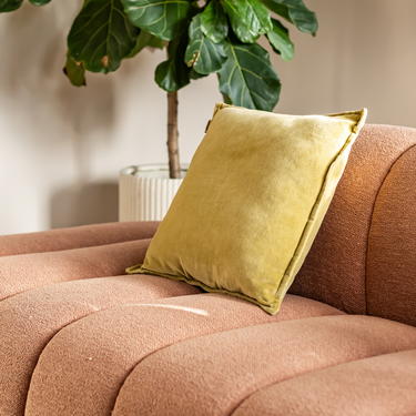 Kotabo sierkussen effen pistachekleur – 45 x 45 cm – Perfect pistasche