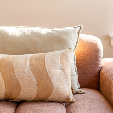 Kotabo XL Dekokissen, einfarbig beige – 50 x 90 cm – Butterbeige