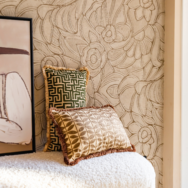 Kotabo sierkussenset Pip – Set van 2 kussens – Olive Oasis & Bold Beige