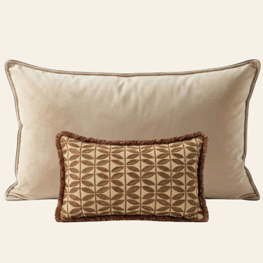 Kotabo sierkussenset Romi – Set van 2 kussens – Butter Beige & Bold Beige