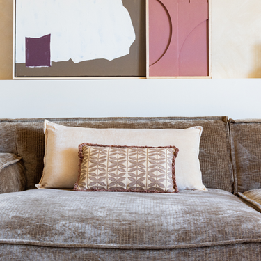Kotabo sierkussenset Romi – Set van 2 kussens – Butter Beige & Bold Beige