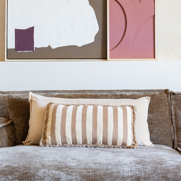 Kotabo Elsa Dekokissen-Set – 2 Kissen – Butterbeige &amp; Kräftiges Beige