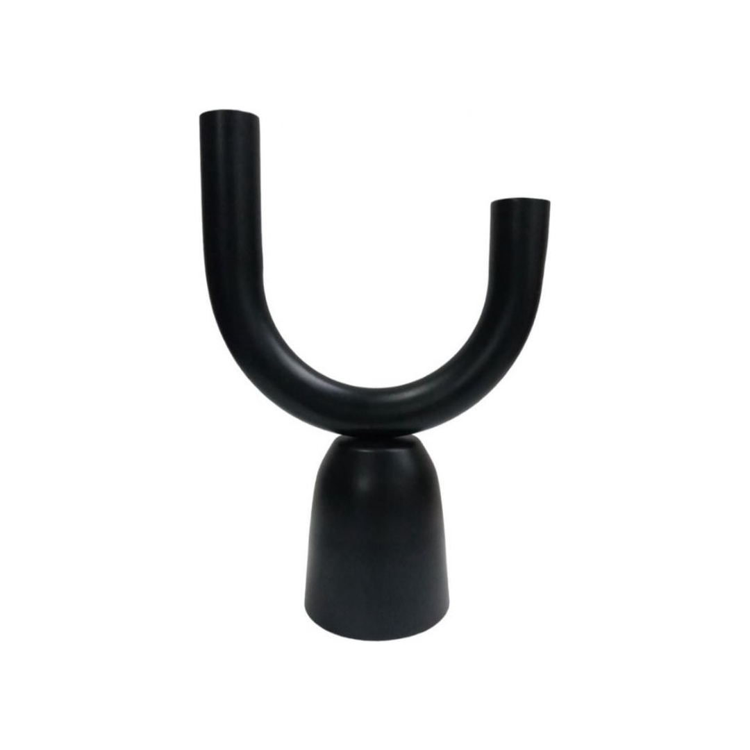 Candlestick black – 22 cm