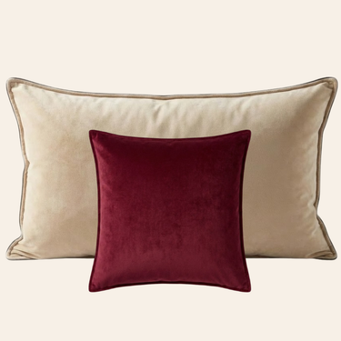 Kotabo Fiene Dekokissen-Set – 2 Kissen – Butterbeige &amp; Magisches Mauve