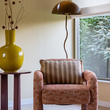 Kotabo sierkussen strepen met franjes – 40 x 60 cm – Bold Beige