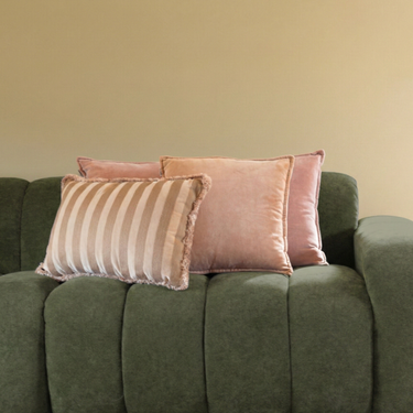 Kotabo sierkussenset Evi – Set van 3 kussens – Pretty in Pink, Bold Beige & Caramel Crunch