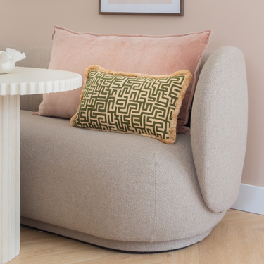 Set di cuscini decorativi Kotabo Amé – Set da 2 cuscini – Pretty in Pink & Olive Oasis