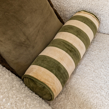 Kotabo sierkussenset Clara – Set van 2 kussens – Olive Oasis & Butter Beige