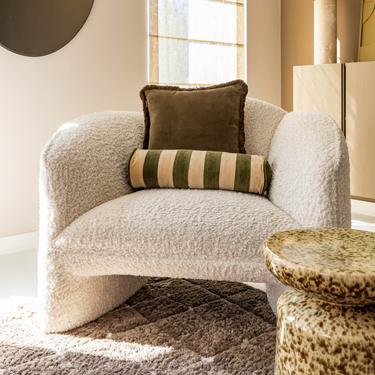 Kotabo sierkussenset Clara – Set van 2 kussens – Olive Oasis & Butter Beige