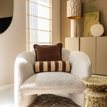 Kotabo sierkussenset Delilah – Set van 2 kussens – Chocolate Chic & Butter Beige