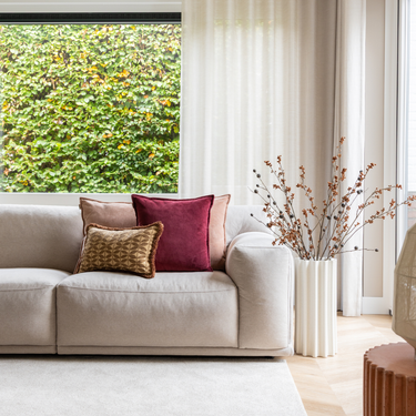 Kotabo sierkussenset Bo – Set van 3 kussens – Pink, Mauve & Beige