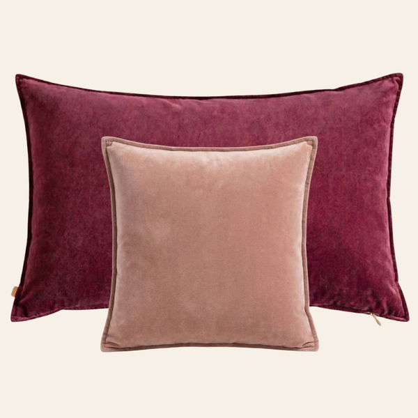 Set di cuscini decorativi Kotabo Harriet – Set di 2 cuscini – Magical Mauve & Pretty in Pink