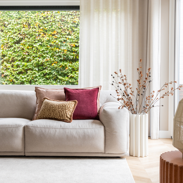 Kotabo Carly Dekokissen-Set – 3 Kissen – Rosa, Beige &amp; Mauve