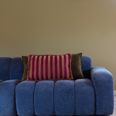 Kotabo Eliza Dekokissen-Set – 2 Kissen – Olive Oasis &amp; Blushed Berry