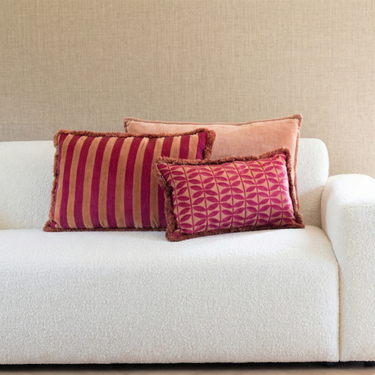 Kotabo sierkussenset Lot – Set van 3 kussens – Pretty in Pink & Blushed Berry