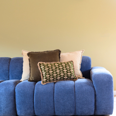 Kotabo sierkussenset Mia – Set van 3 kussens – Butter Beige & Olive Oasis