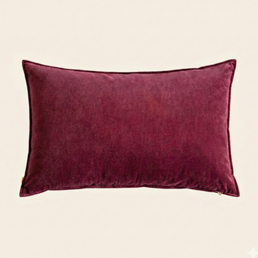Kotabo XL sierkussen effen bordeauxpaars – 50 x 90 cm – Magical mauve