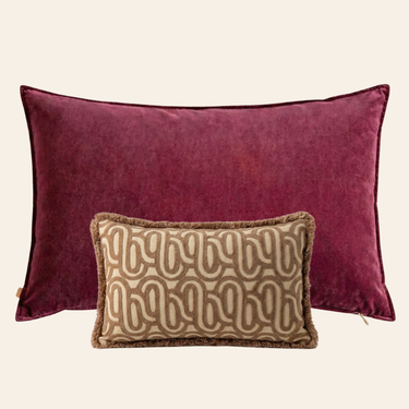 Kotabo sierkussenset Ava – Set van 2 kussens – Magical Mauve & Bold Beige