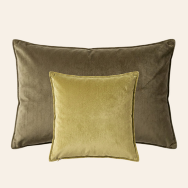 Kotabo Jules Decorative Cushion Set – Set of 2 Cushions – Olive Oasis &amp; Perfect Pistachio