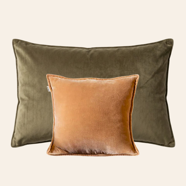 Kotabo Dekokissen-Set Kaya – 2 Kissen – Olive Oasis &amp; Pretty in Pink