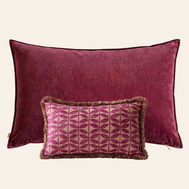Kotabo Liv Decorative Cushion Set – Set of 2 Cushions – Magical Mauve &amp; Blushed Berry