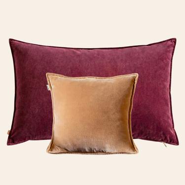 Kotabo sierkussenset Lon – Set van 2 kussens – Magical Mauve & Caramel Crunch