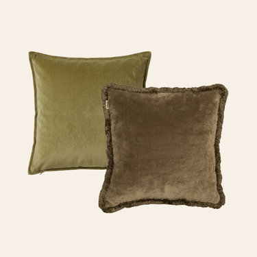 Kotabo Naomi Dekokissen-Set – 2 Kissen – Pistazie &amp; Olive