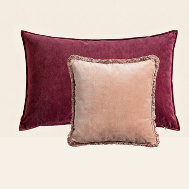 Kotabo Nora Dekokissen-Set – 2er-Set Kissen – Mauve &amp; Pink